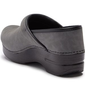 Dankso Professional Suede Clog in Grey Microbuck